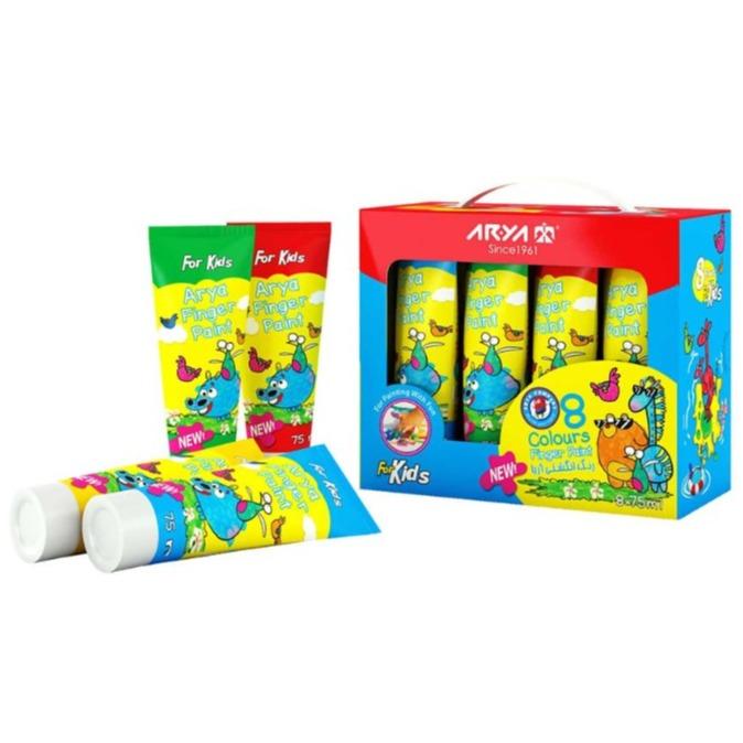 رنگ انگشتی 8 رنگ تیوپی 7014 آریا - 0