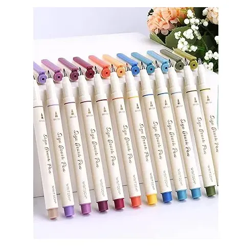 روان‌نویس WRITECH W-827 Sign Brush Pen Lavender - 0