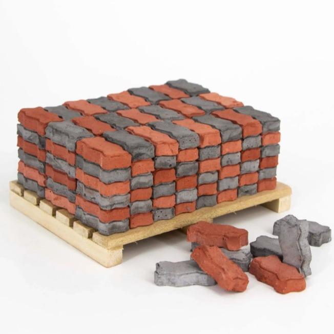 سنگ فرش موجی قرمز 200 عددی Mini Build - 0