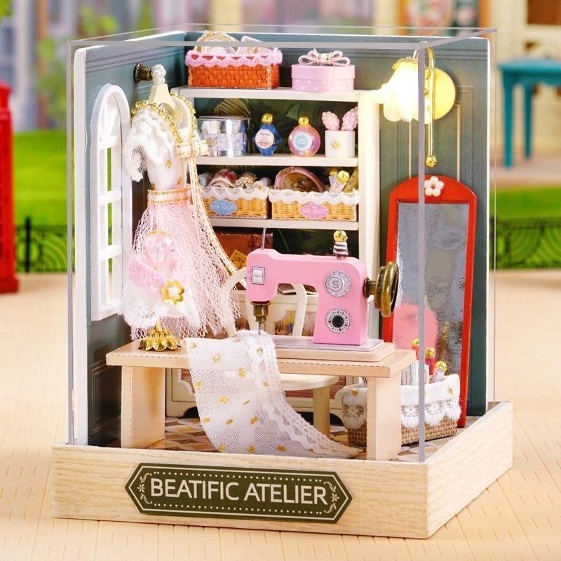 کیت ساخت خانه مینیاتوری چوبی  QT 047 Cuteroom
