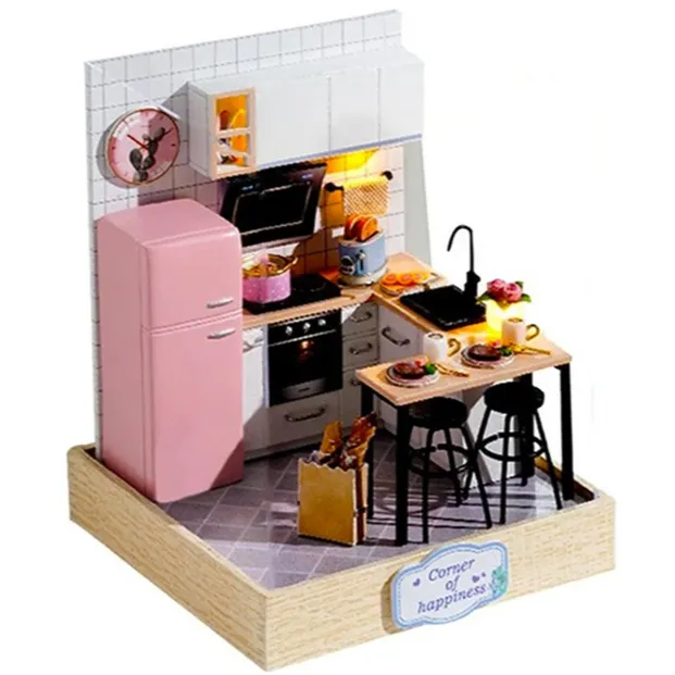 کیت ساخت خانه مینیاتوری چوبی  QT 027 Cuteroom