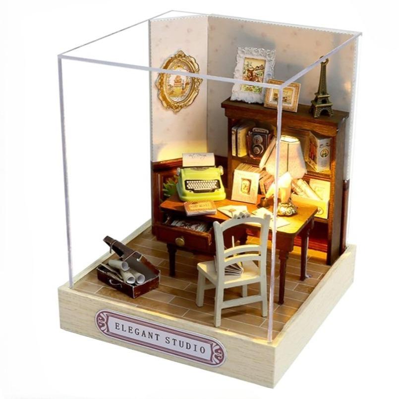 کیت ساخت خانه مینیاتوری چوبی  QT 031 Cuteroom
