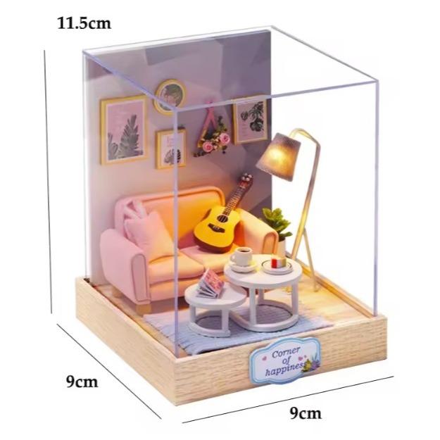کیت ساخت خانه مینیاتوری چوبی  QT 025 Cuteroom
