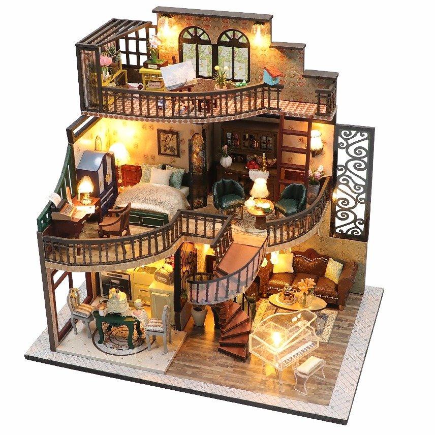 کیت ساخت خانه مینیاتوری چوبی M2132