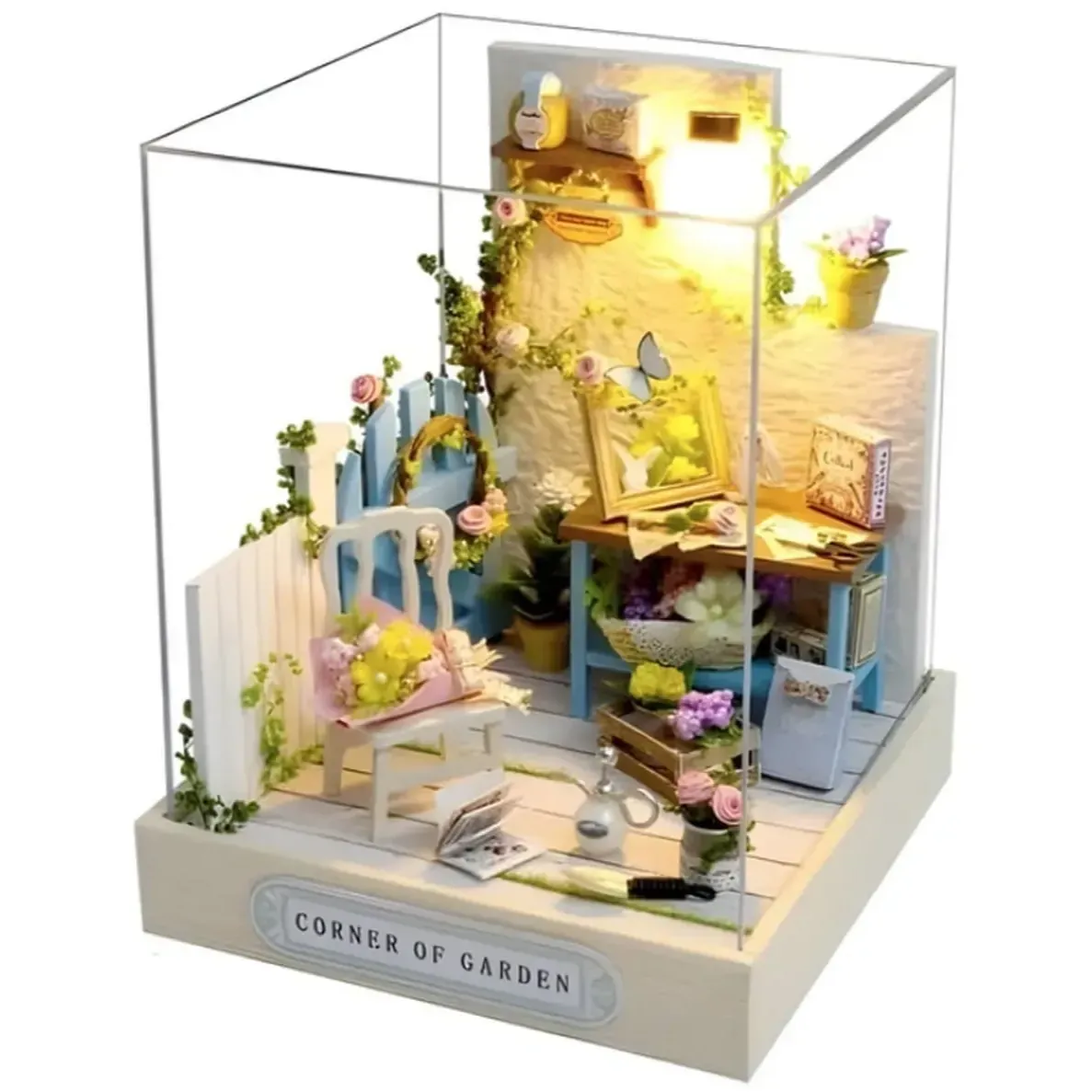 کیت ساخت خانه مینیاتوری چوبی  QT 033 Cuteroom