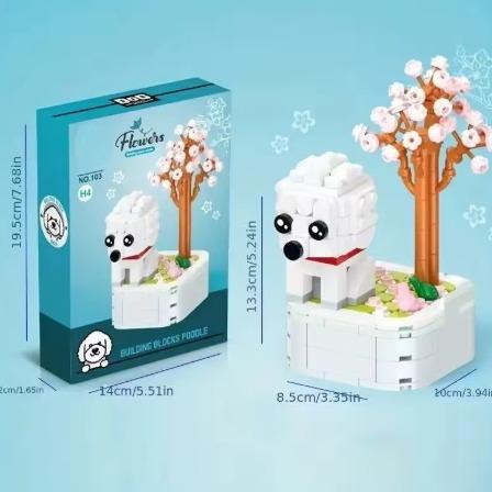 ساختنی سگ Flowers Building Block 103 H4 Dog