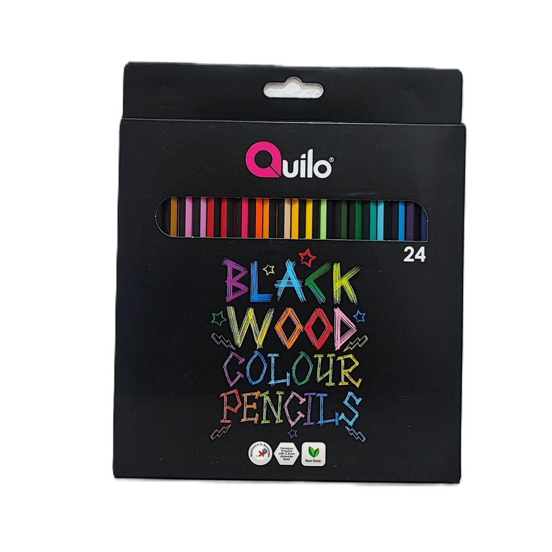 مداد رنگی رنگ‌های خاص 24 رنگ بلک‌وود مقوایی Quilo 644529 - 0