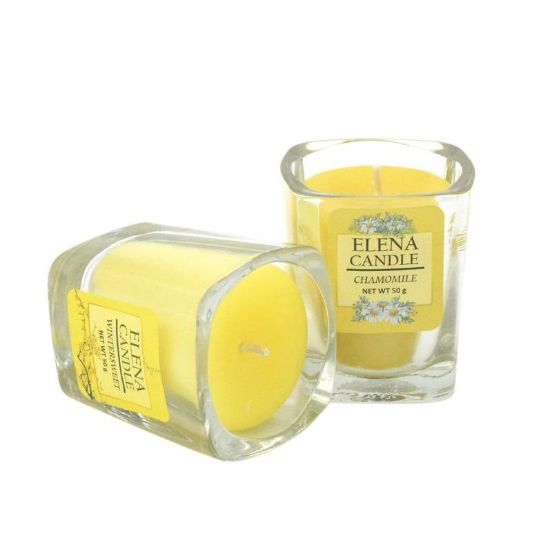 شمع شیشه‌ای 50gr رایحه مرجان Livingcoral