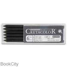نوک اتود 5.6mm مشکی CRETACOLOR 26101 Soft