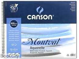 دفتر آبرنگی 15 برگ CANSON 400069597 300gr A4