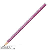 مداد مشکی بدنه صورتی متالیک FABER CASTELL 118215 Grip
