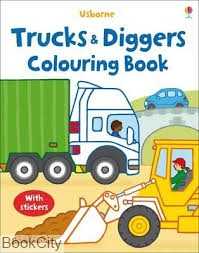 Trucks & Diggers Colouring Book