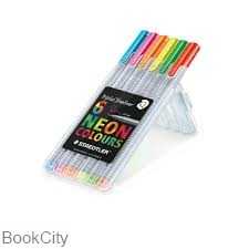 روان‌نویس 6 رنگ نوک نمدی نئون STAEDTLER 334SB6CS3