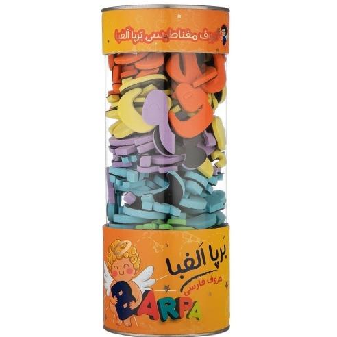 حروف و اعداد مغناطیسی فارسی 190 قطعه استوانه