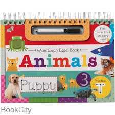 Wipe Clean Easel Book Animals