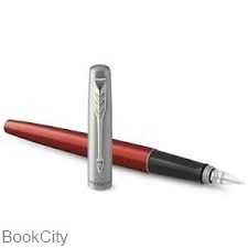 خودنویس تمام استیل قرمز گیره کروم PARKER Jotter 2017