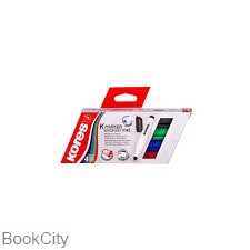 ماژیک وایت‌برد قهوه‌ای نوک تخت Kores 20858 XW2