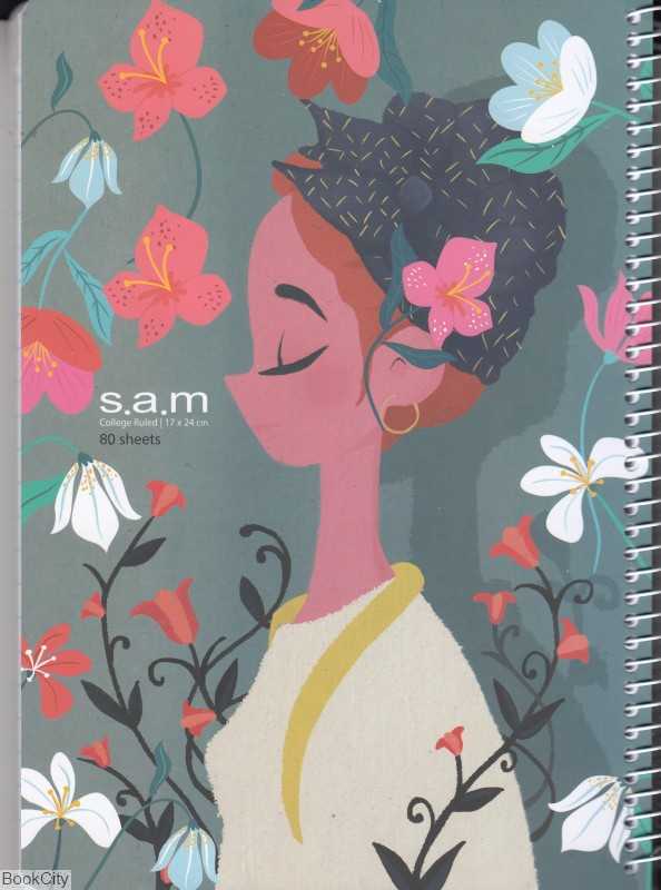 دفتر 80 برگ وزیری فانتزی sam A