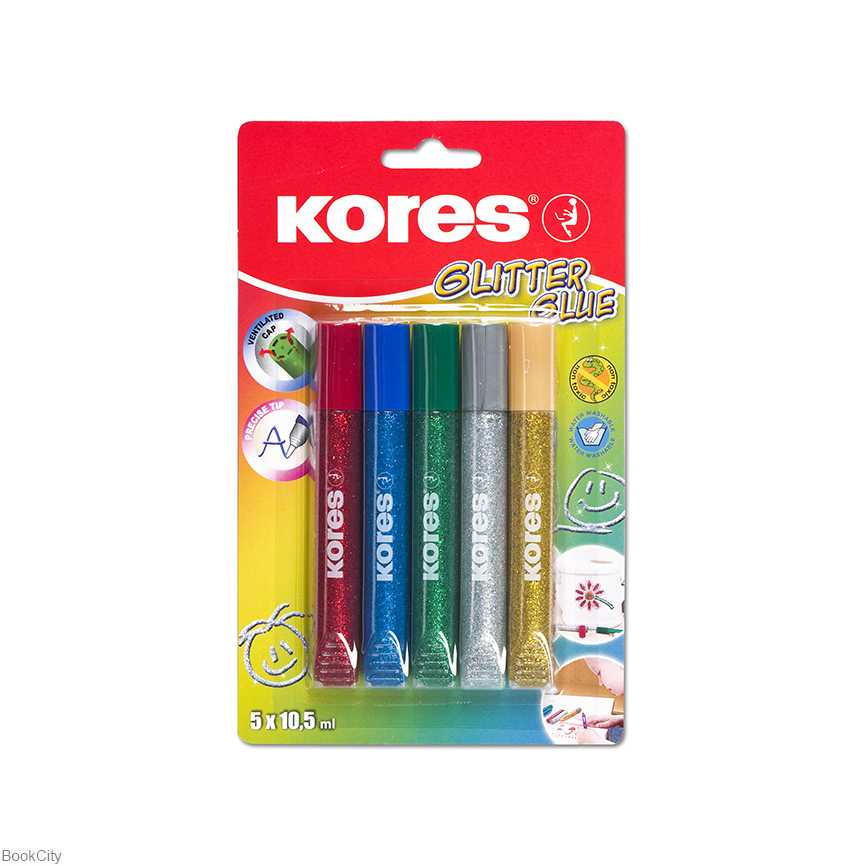 چسب اکلیلی 5 رنگ Kores 75000