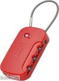 قفل کابلی رمزی قرمز DELSEY 3940220-04 - 0