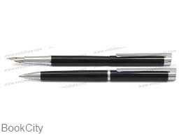 خودکار و خودنویس لاک مشکی گیره استیل EUROPEN Theory
