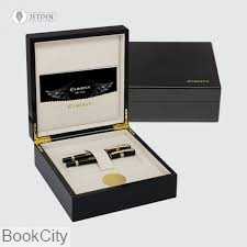 خودنویس و روان‌نویس مشکی گیره طلا EUROPEN Ibn Sina