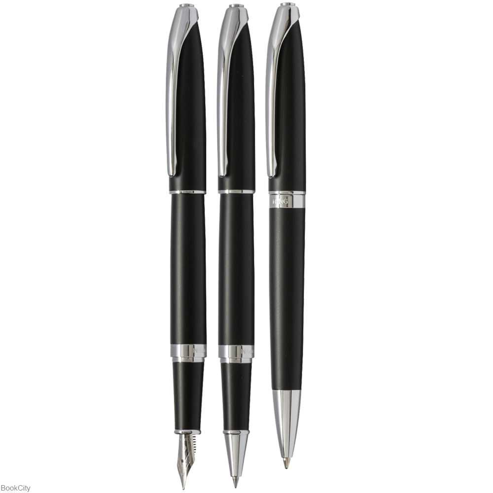 خودکار و خودنویس و روان‌نویس مشکی گیره استیل EUROPEN Ring