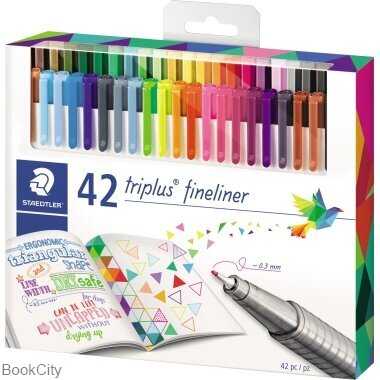 روان‌نویس 42 رنگ نوک نمدی STAEDTLER 334C42 Triplus