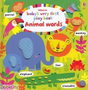 Animal Words Play Book