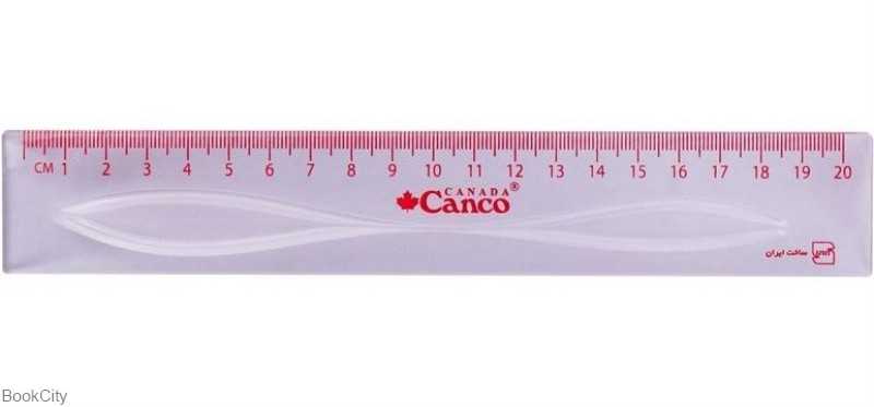 خط‌کش 20cm شیشه‌ای Canco
