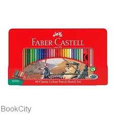 مدادرنگی 60 رنگ فلزی FABER CASTELL 115893 Classic - 0