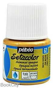 رنگ پارچه مات Pebeo 295062 45ml Rich Gold 62