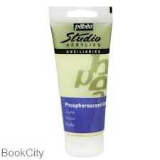 رنگ آکریلیک Pebeo 832116 100ml Phosphorescent Gel Yello 316