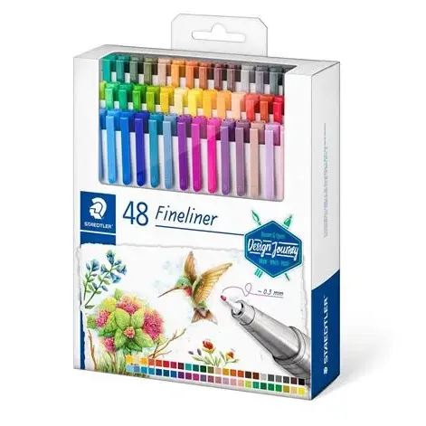 روان‌نویس 48 رنگ نوک نمدی STAEDTLER 334C48 Triplus
