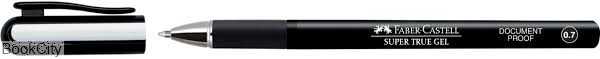 خودکار مشکی درب‌دار FABER CASTELL 5491 Super True Gel 0.7mm