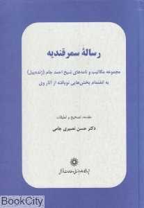 رساله سمرقندیه (مجموعه مکاتیب و نامه‌های شیخ احمد جام (ژنده پیل) به انضمام بخش‌های نویافته از آثار وی)