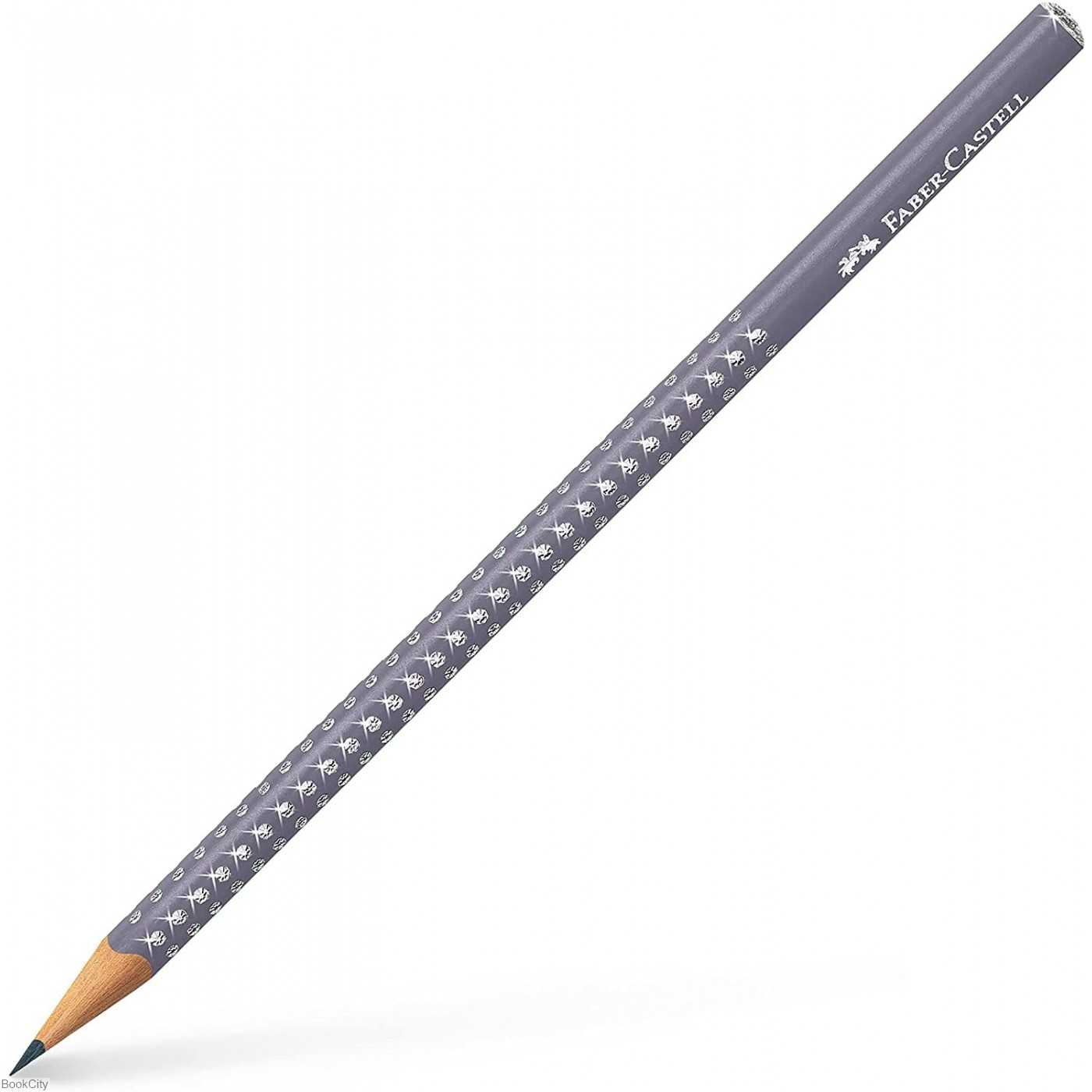 مداد مشکی بدنه طوسی FABER CASTELL 118235 Grip