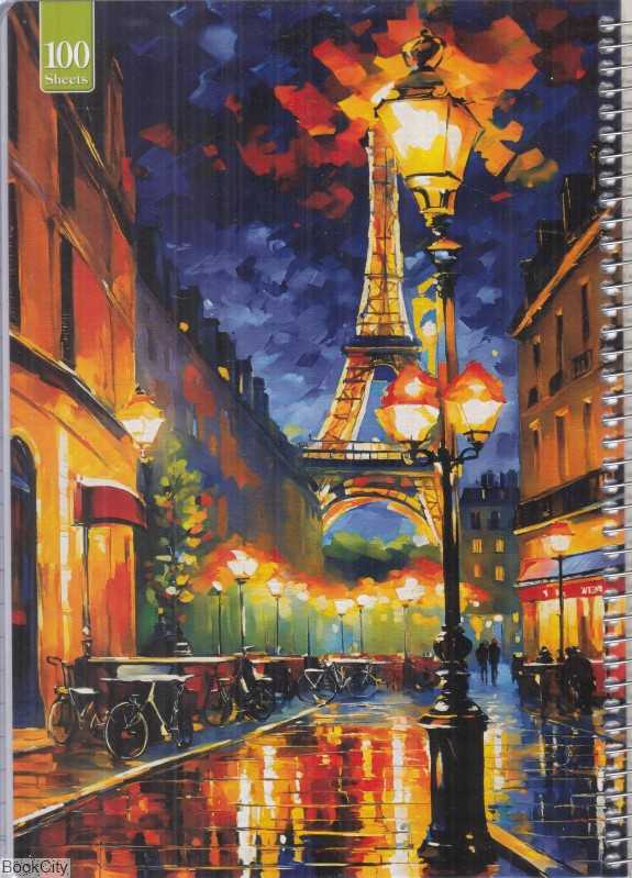 دفتر 100 برگ سیمی وزیری مجلد ARSH 74 - 0