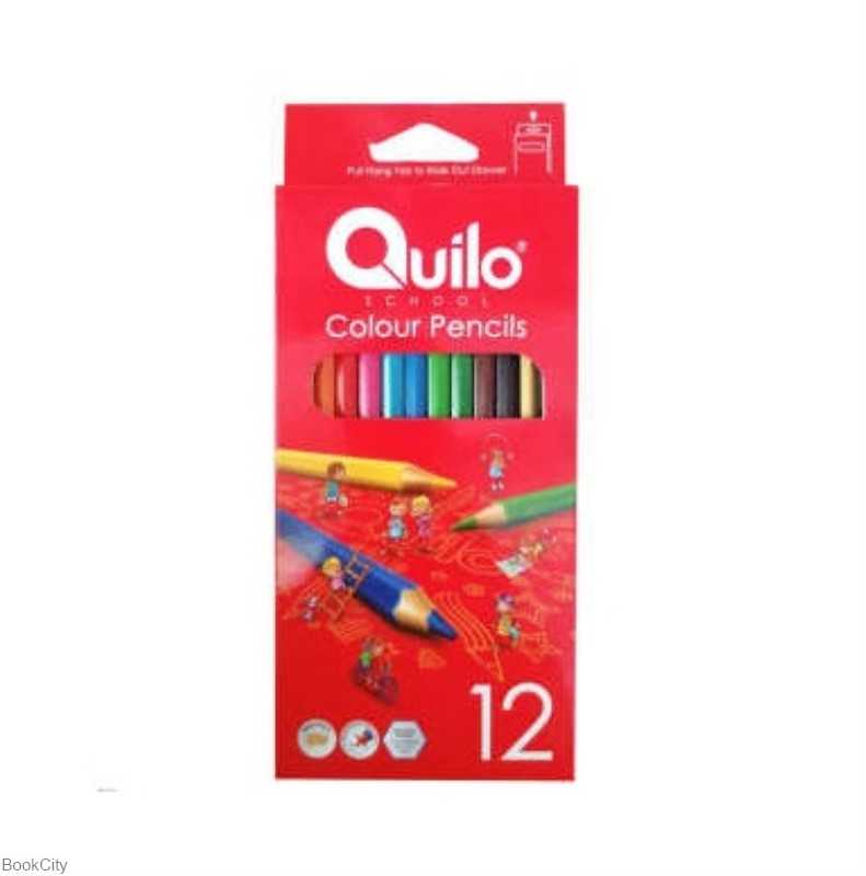 مدادرنگی 12 رنگ مقوایی Quilo 634003