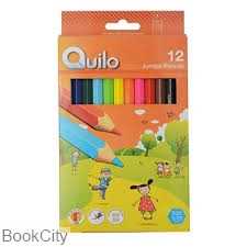 مدادرنگی 12 رنگ مقوایی Quilo 634012 Jumbo