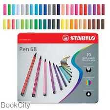 ماژیک 20 رنگ فلزی STABILO 6820-6 Pen 68