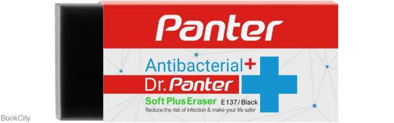 پاک‌کن مشکی بزرگ Panter Soft Plus Eraser