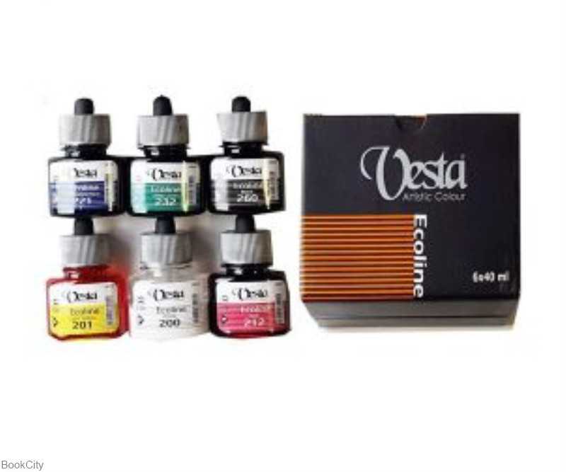 اکولین 6 رنگ Vesta 40ml