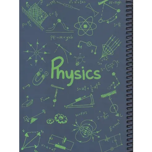 دفتر 100 برگ سرمه‌ای سیمی وزیری dotnote Physics - 0