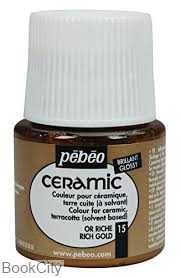 رنگ سرامیک Pebeo 025015 Rich Gold 45ml
