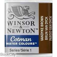 آبرنگ قرصی WINSOR 301676 Vandyke Brown 676