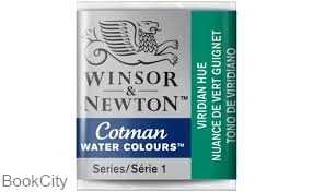 آبرنگ قرصی WINSOR 301696 Viridian Hue 696