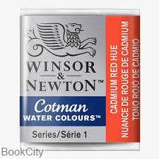 آبرنگ قرصی WINSOR 301095 Cadmium Red Hue 095