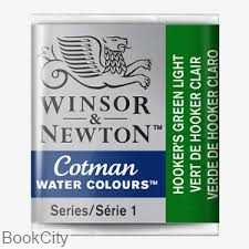 آبرنگ قرصی WINSOR 301314 Hookers Green Light 314