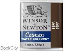 آبرنگ قرصی WINSOR 301609 Sepia 609